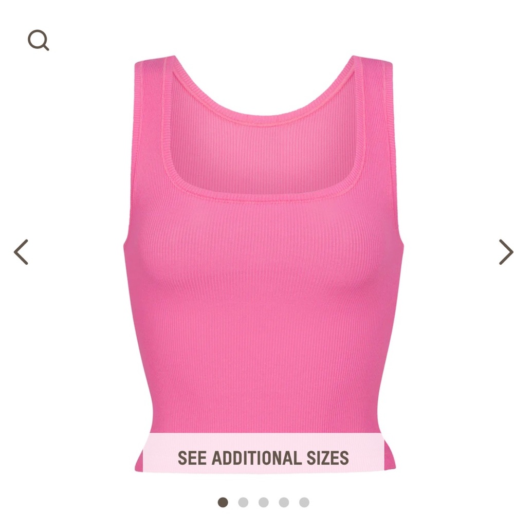 SKIMS cotton rib tank XXS